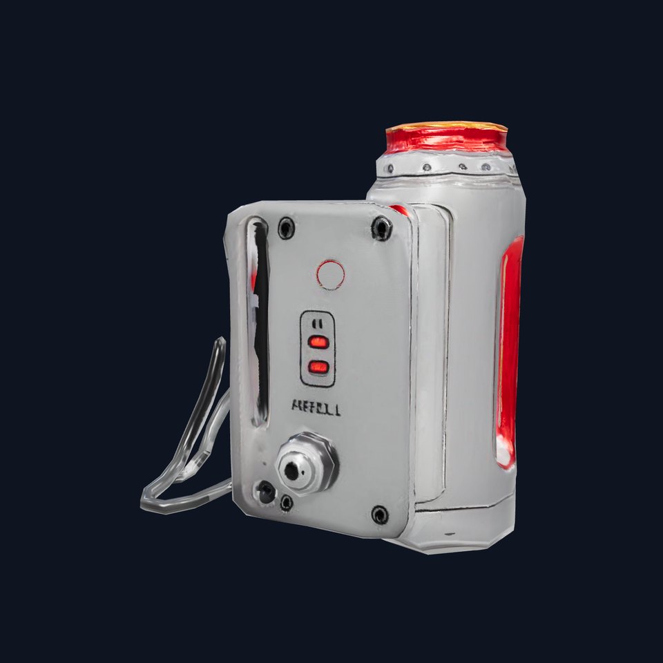 Futuristic Red Light Device Model Pack